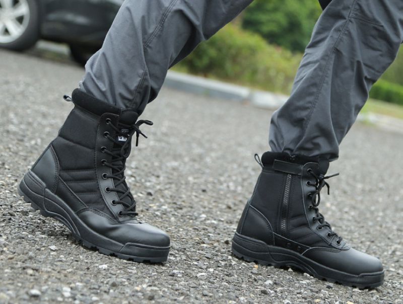 Dru Heren Combat Laarzen - Zwart