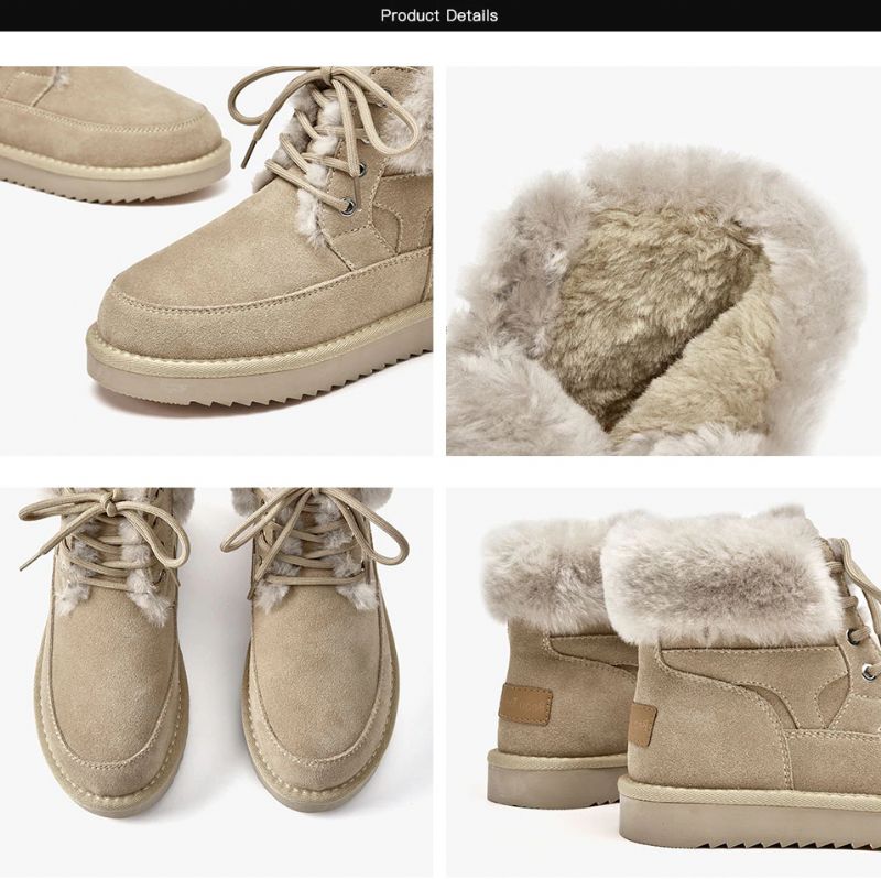 Duena Snow Boots Voor Dames - Abrikoos