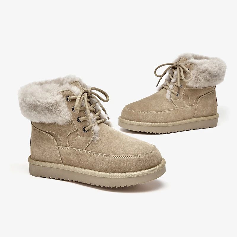 Duena Snow Boots Voor Dames - Abrikoos
