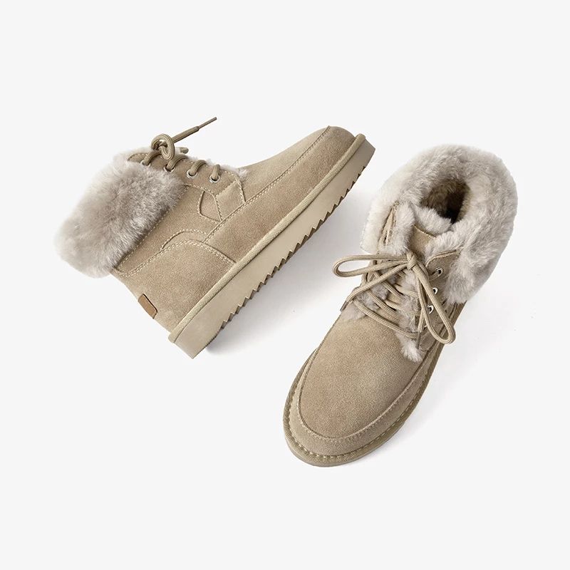 Duena Snow Boots Voor Dames - Abrikoos