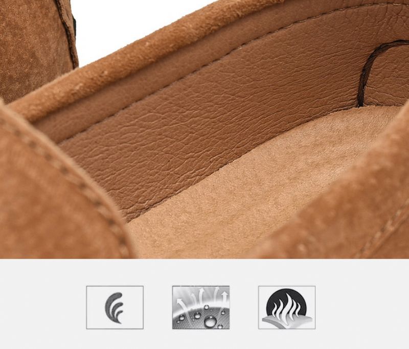 Dynamo Heren Loafers Casual Schoenen - Bruin