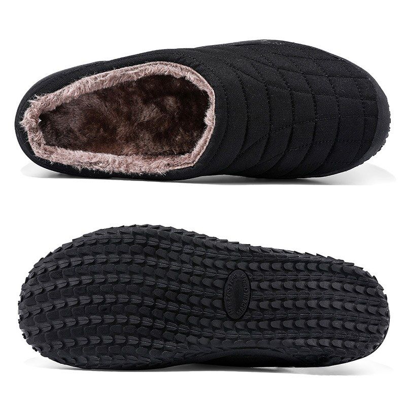 Edinson Heren Warm Slipper - Marineblauw