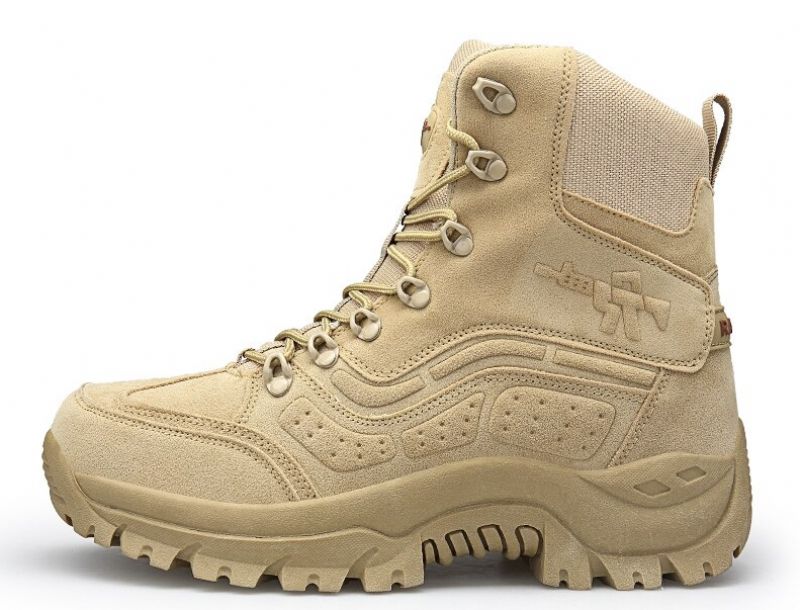 Egea Heren Combat Boots - Kaki
