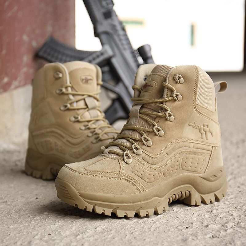 Egea Heren Combat Boots - Kaki