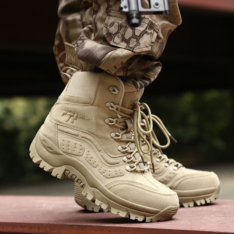 Egea Heren Combat Boots - Kaki