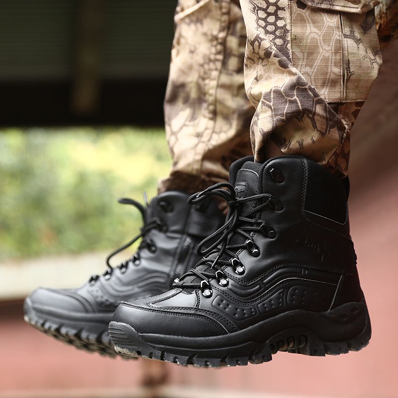 Egea Heren Combat Boots - Kaki