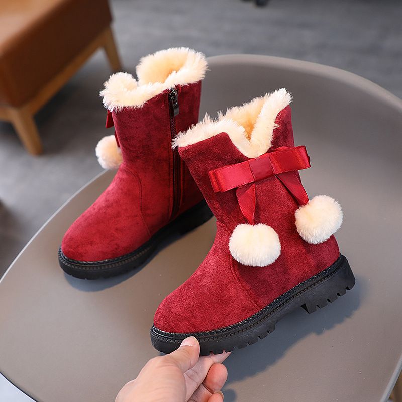 Eglee Modelaarzen Voor Meisjes - Rood Bont