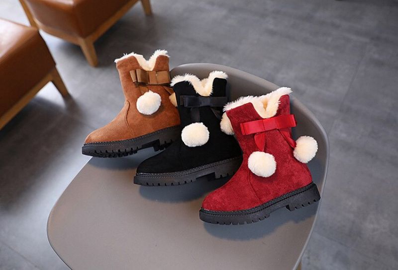 Eglee Modelaarzen Voor Meisjes - Rood Bont