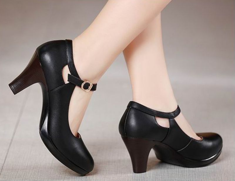 Eimy Dames Comfortabele Lichte Pumps Schoenen - Zwart