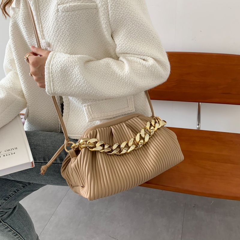 Eimy Dames Dikke Ketting Crossbody Handtas - Groot Groen