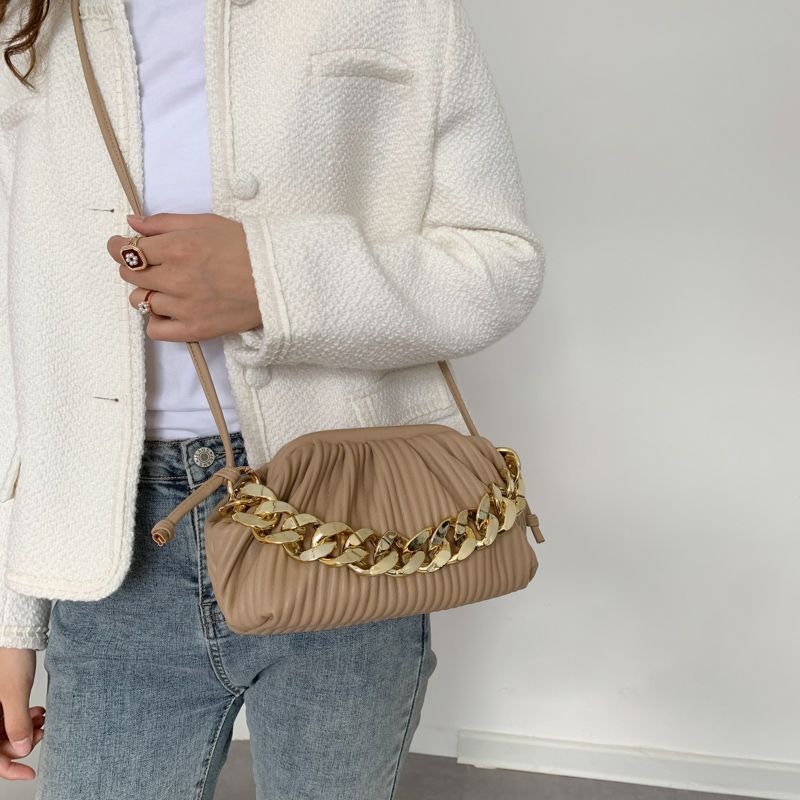 Eimy Dames Dikke Ketting Crossbody Handtas - Groot Groen