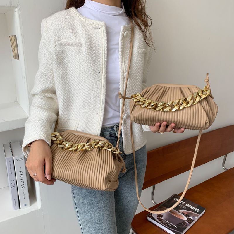 Eimy Dames Dikke Ketting Crossbody Handtas - Groot Groen