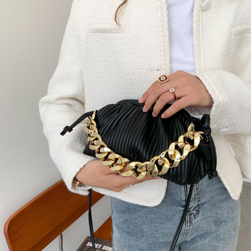 Eimy Dames Dikke Ketting Crossbody Handtas - Groot Groen