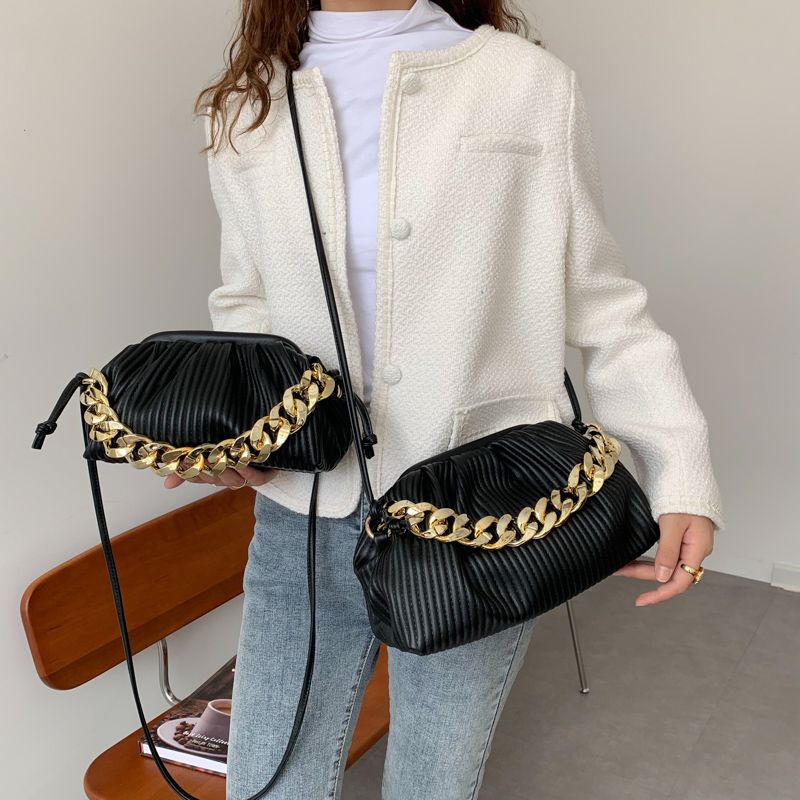 Eimy Dames Dikke Ketting Crossbody Handtas - Groot Groen