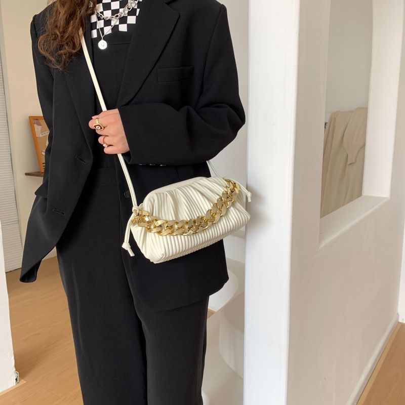 Eimy Dames Dikke Ketting Crossbody Handtas - Groot Groen