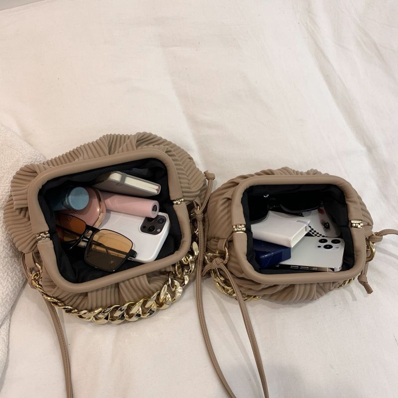 Eimy Dames Dikke Ketting Crossbody Handtas - Groot Groen
