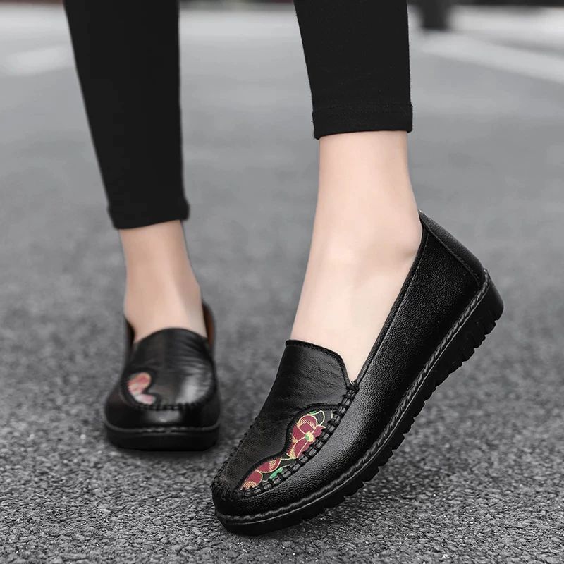 Eimy Dames Loafer Schoenen - Zwart