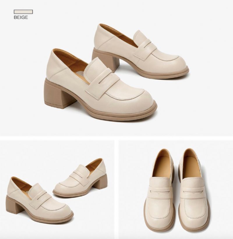 Eizy Mocassinschoenen Voor Dames - Beige