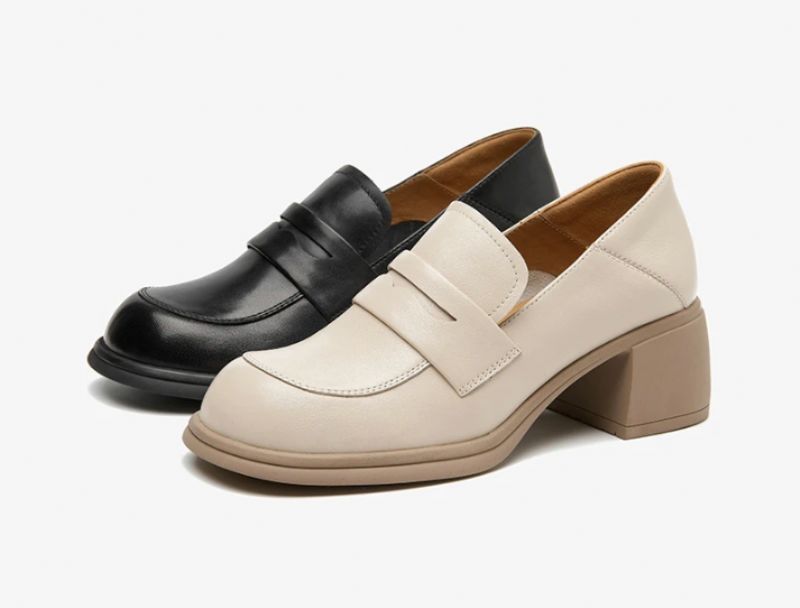 Eizy Mocassinschoenen Voor Dames - Beige