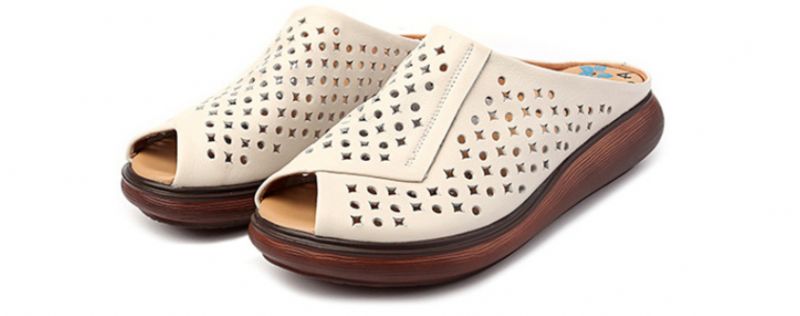 Ela Dames Pantoffel - Beige