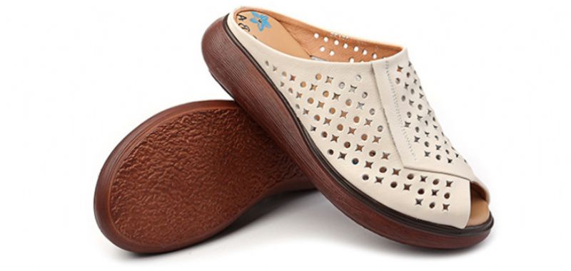 Ela Dames Pantoffel - Beige