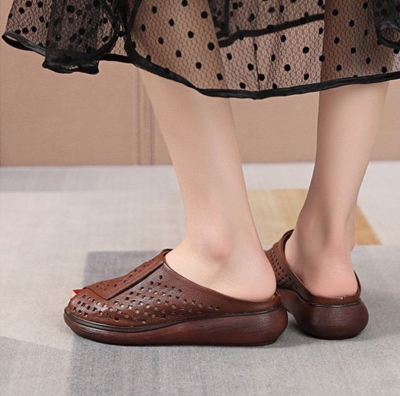 Ela Dames Pantoffel - Beige