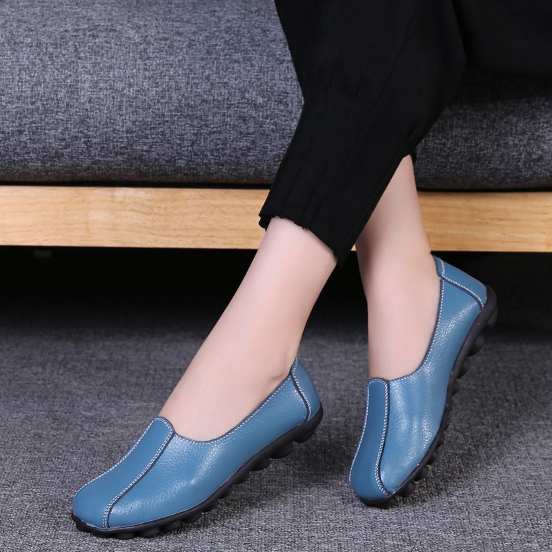Ela Dames Soft Fashion Oxford Platte Schoenen - Zwart