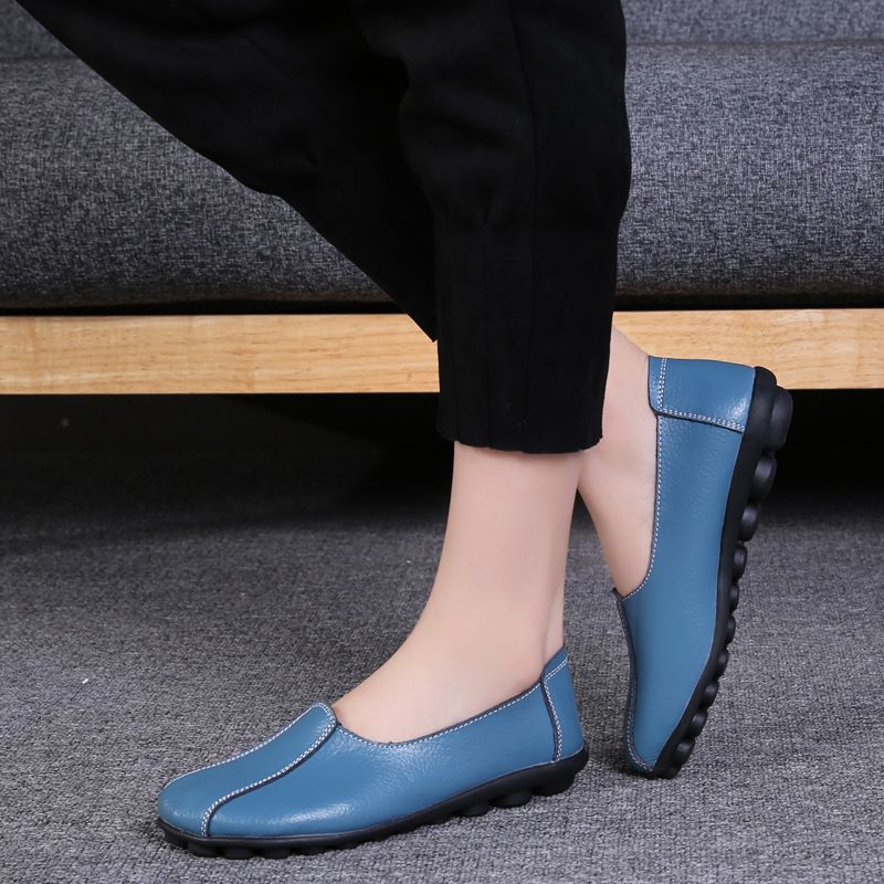 Ela Dames Soft Fashion Oxford Platte Schoenen - Zwart