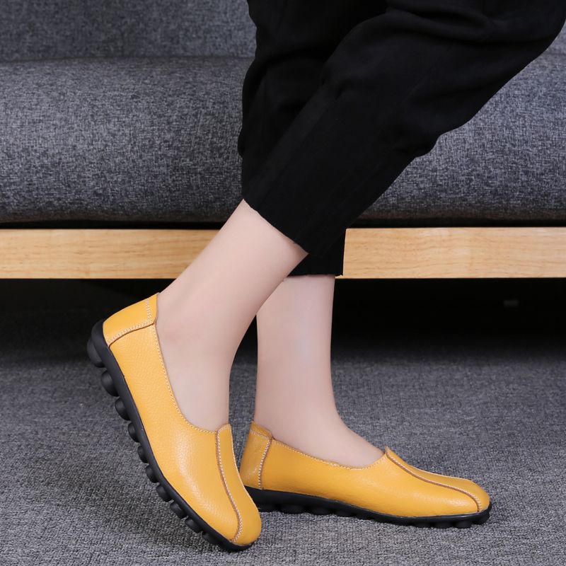 Ela Dames Soft Fashion Oxford Platte Schoenen - Zwart