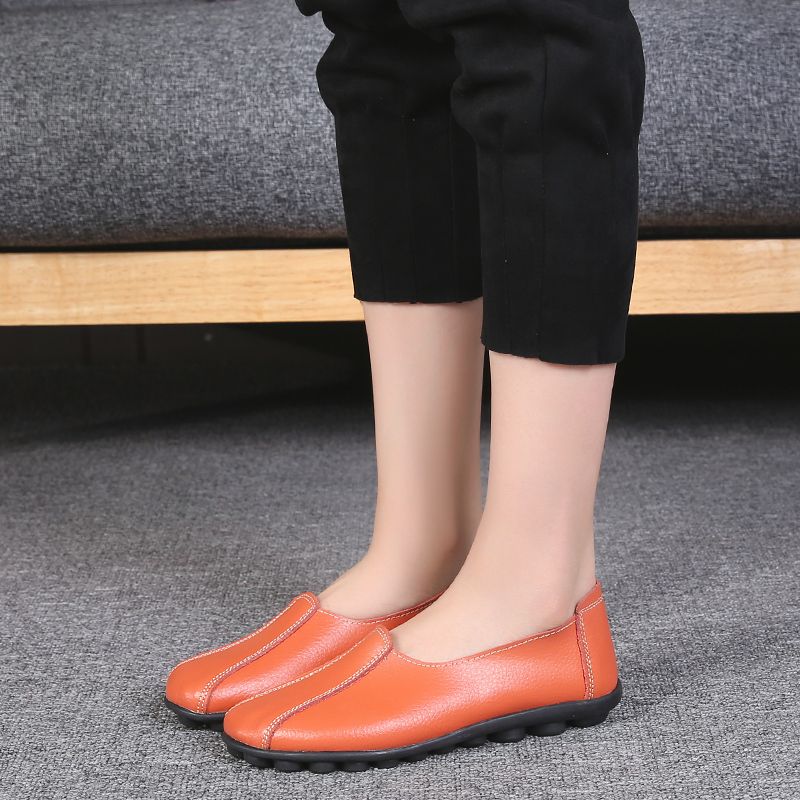 Ela Dames Soft Fashion Oxford Platte Schoenen - Zwart