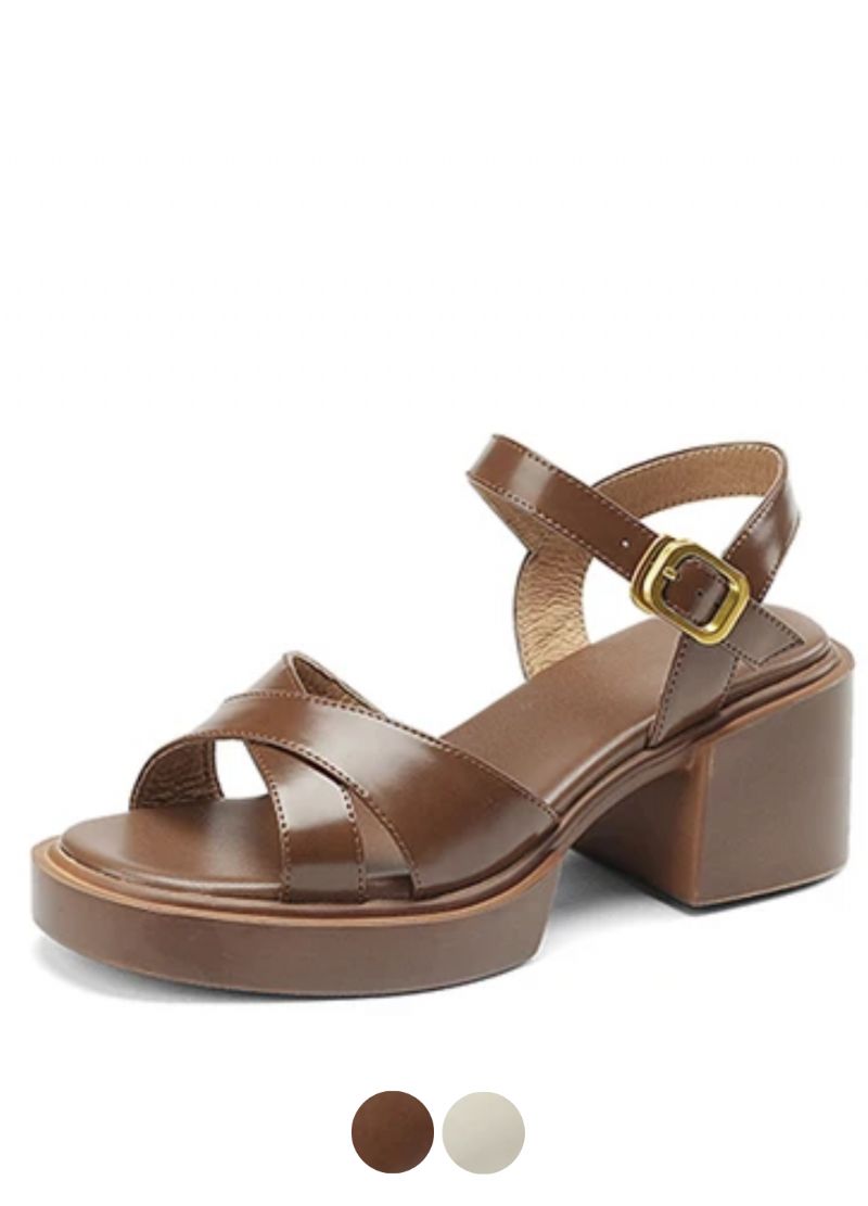 Eladia Dames Patent Leren Sandalen