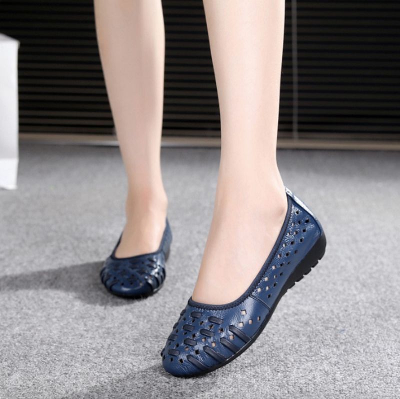 Eladia Dames Platte Schoenen - Blauw