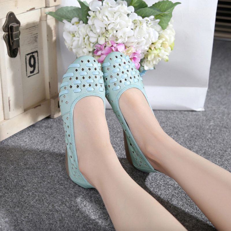 Eladia Dames Platte Schoenen - Blauw