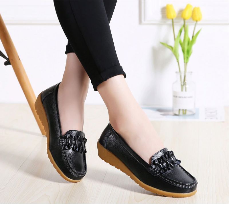 Elauris Dames Loafer Schoenen - Geel