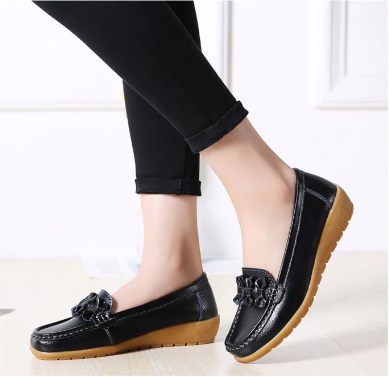 Elauris Dames Loafer Schoenen - Geel