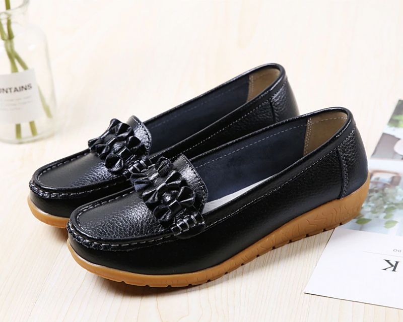 Elauris Dames Loafer Schoenen - Geel