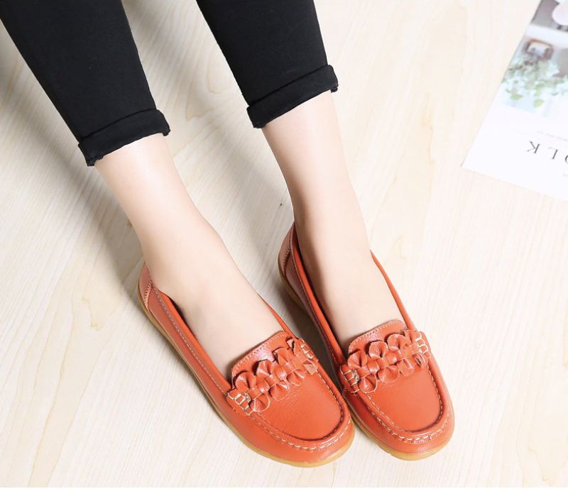 Elauris Dames Loafer Schoenen - Geel
