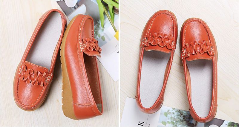 Elauris Dames Loafer Schoenen - Geel