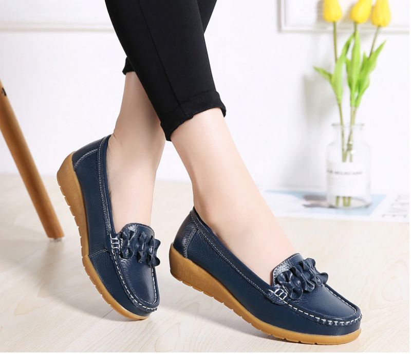Elauris Dames Loafer Schoenen - Geel