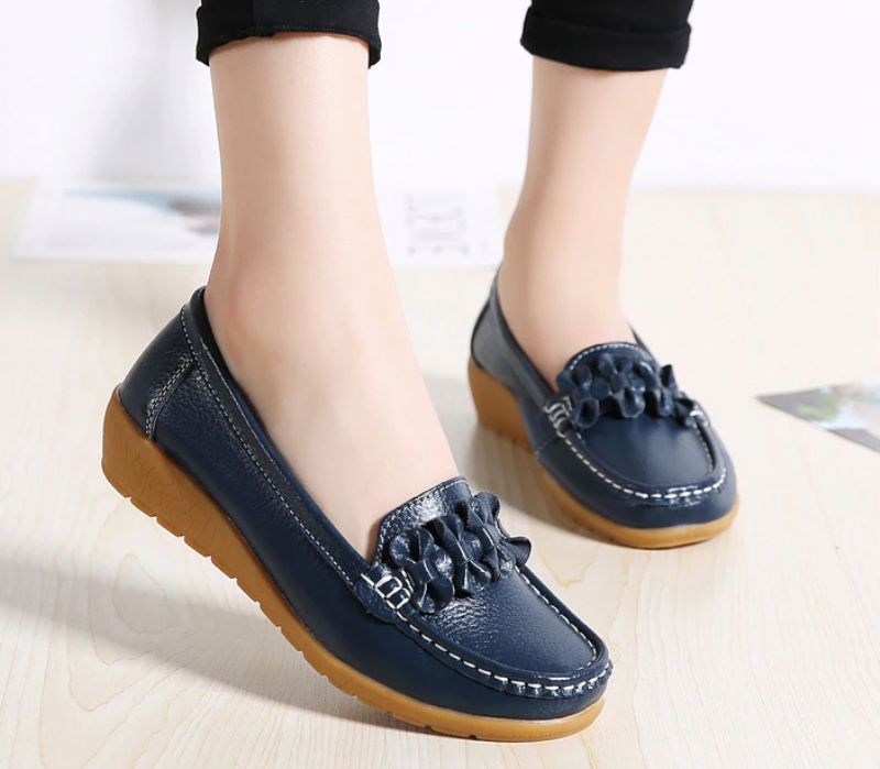 Elauris Dames Loafer Schoenen - Geel