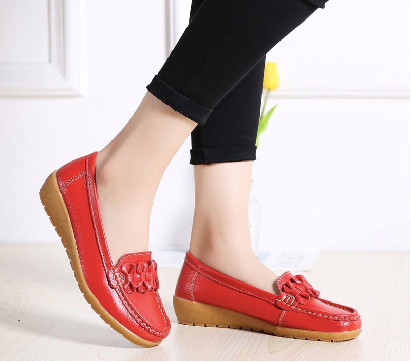 Elauris Dames Loafer Schoenen - Geel