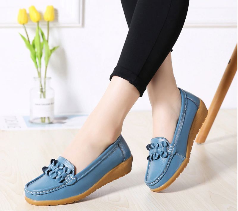 Elauris Dames Loafer Schoenen - Geel