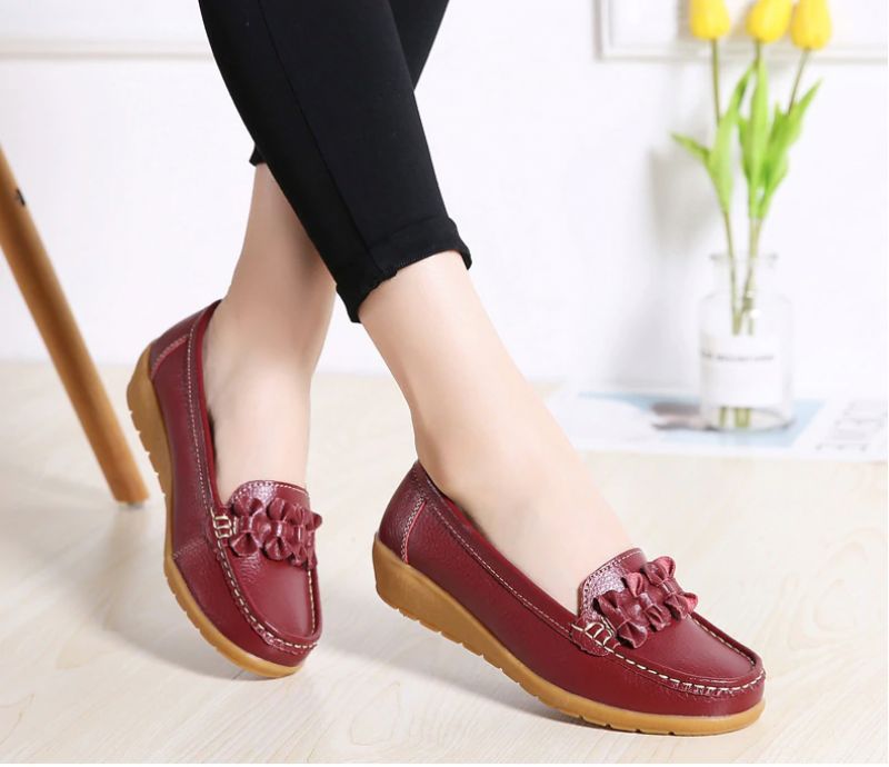 Elauris Dames Loafer Schoenen - Geel