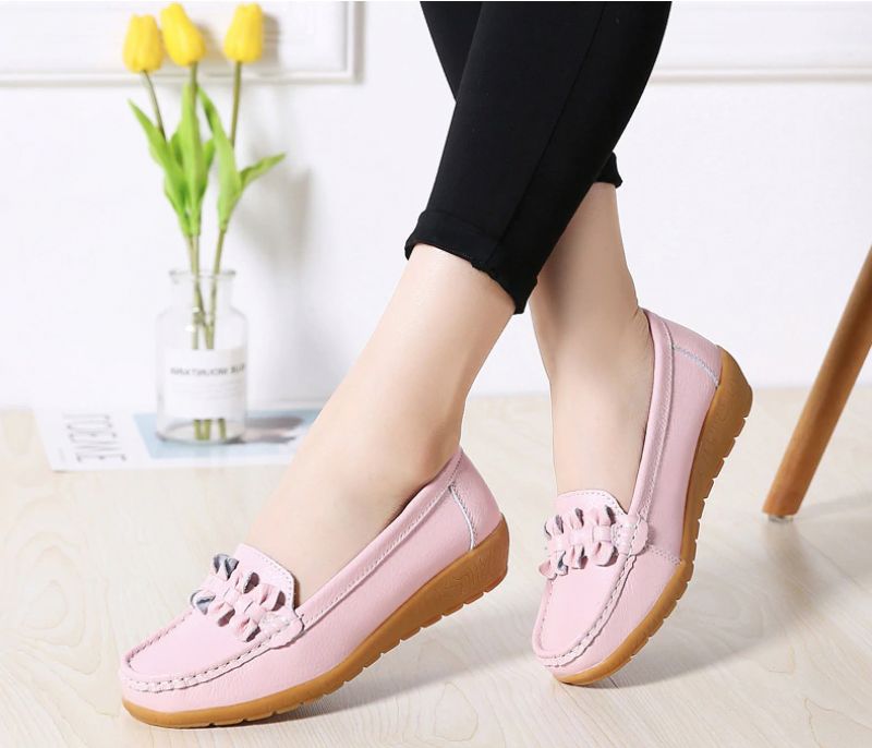 Elauris Dames Loafer Schoenen - Geel