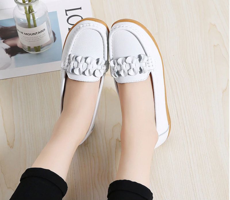 Elauris Dames Loafer Zwarte Schoenen - Geel