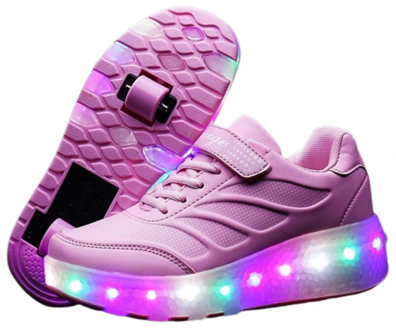 Elcira Meisjes Roller Sneaker - Roze