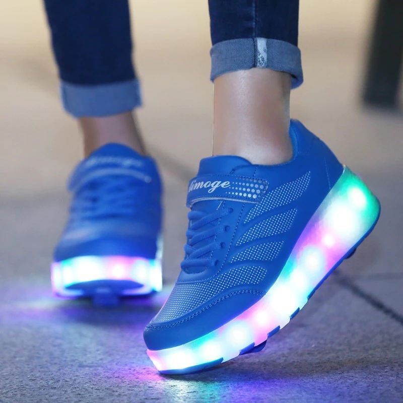 Elcira Meisjes Roller Sneaker - Roze
