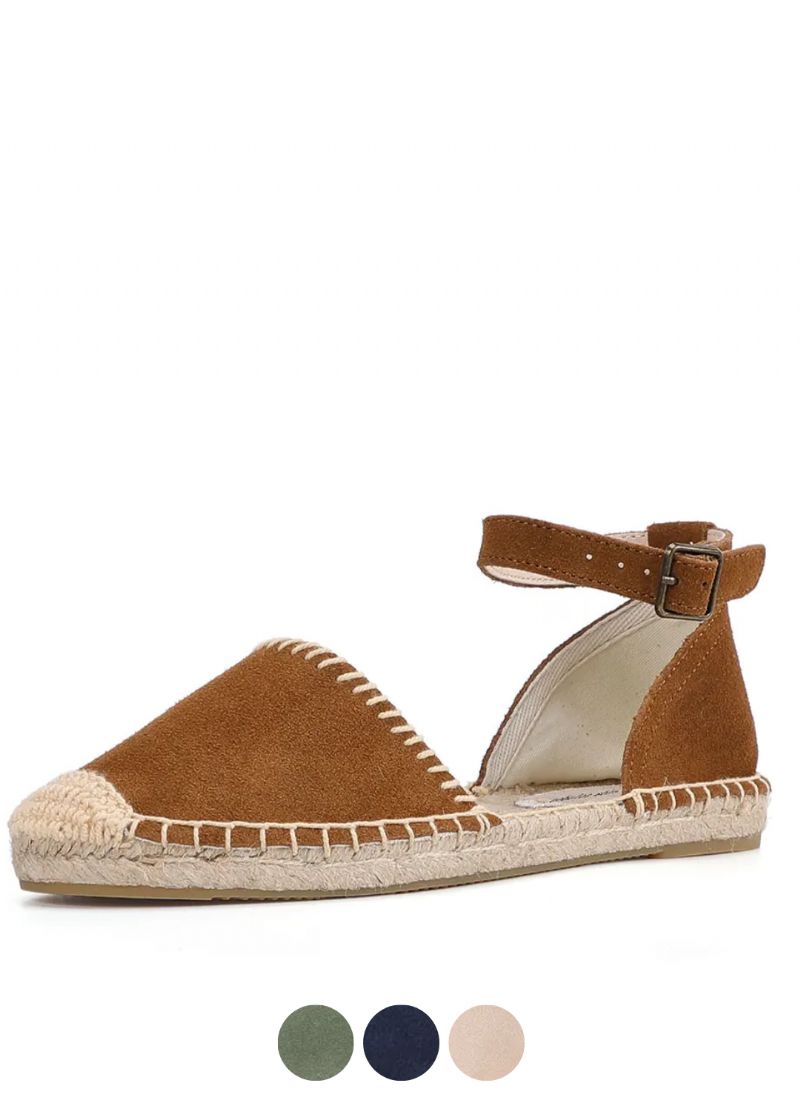 Elda Dames Enkelband Espadrilles Zomer Sandalen