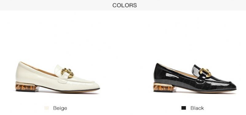 Eleanor Damesschoenen Met Lakleren Loafers - Zwart