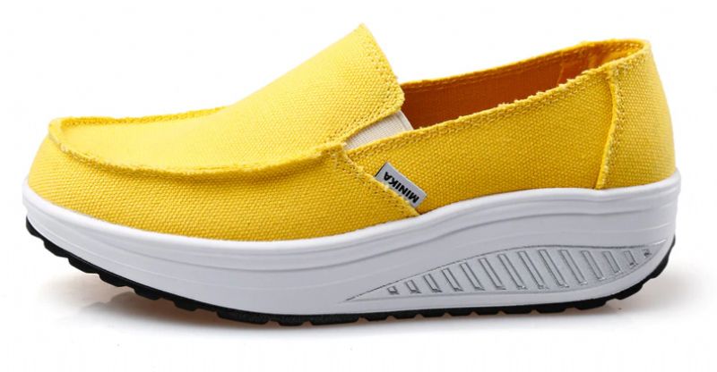 Elia Dames Comfortabele Platform Wandelschoenen - Luipaard